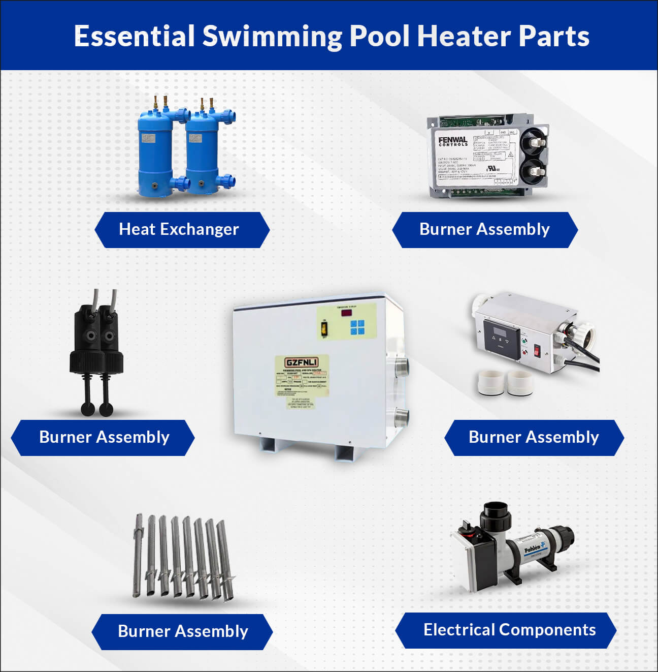 Swimming Pool Heater Parts