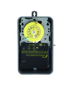 Intermatic T101R Mechanical Time Switch, 120 VAC,SPST Indoor/Outdoor Metal Enclosure